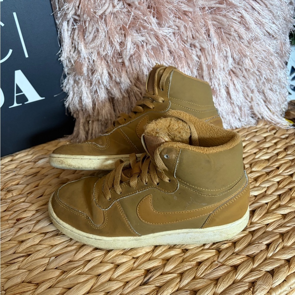 Nike Kids Tan High-Top Sneakers